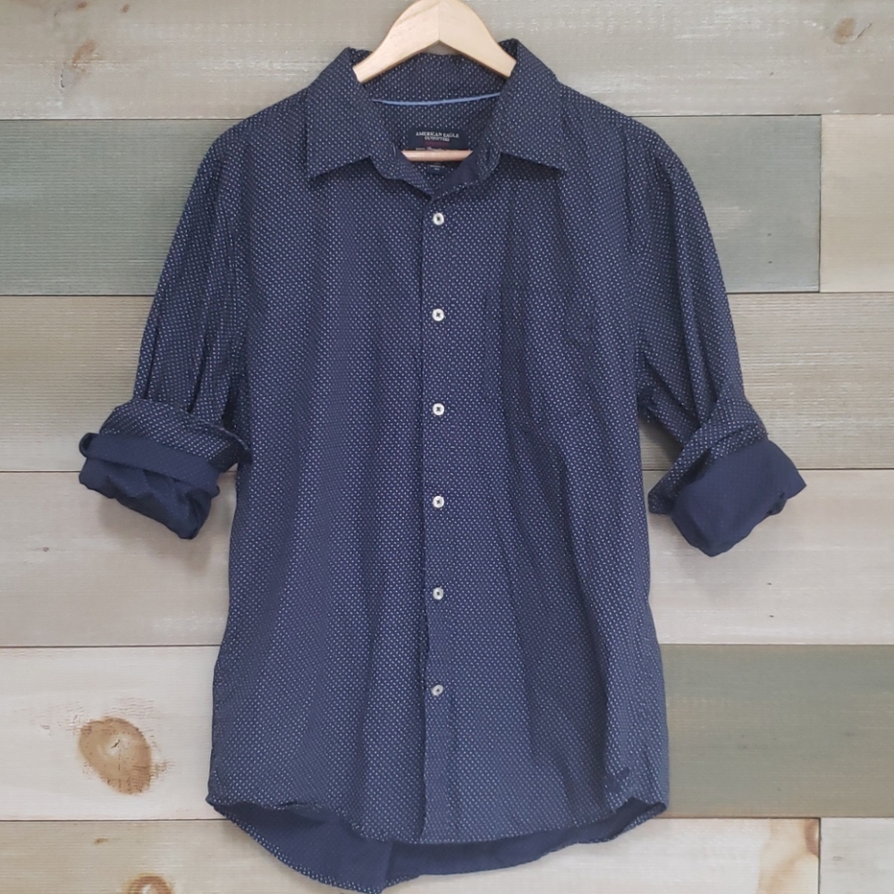 Mens American Eagle Botton Down Shirt